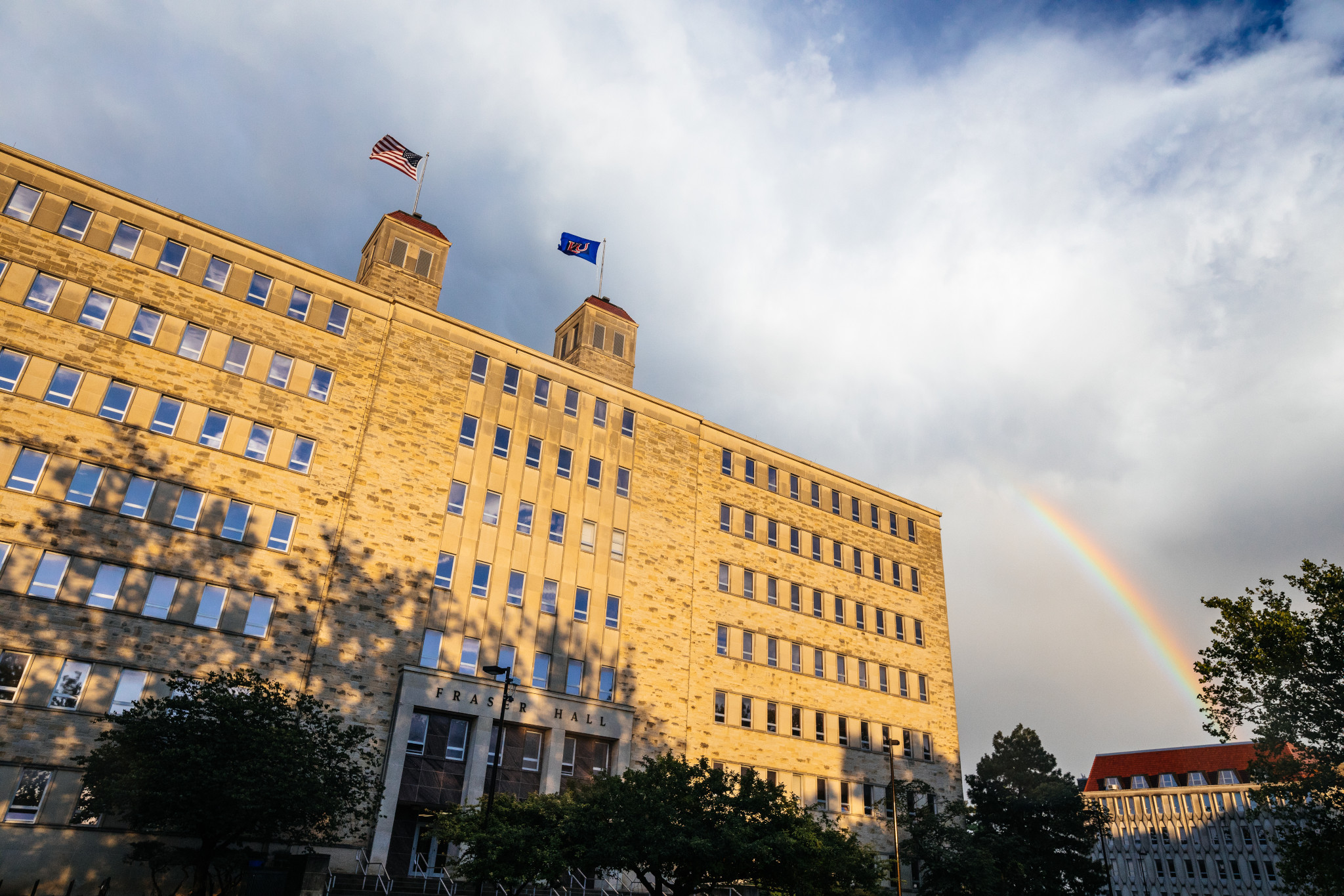 Rainbow over Fraser Hall