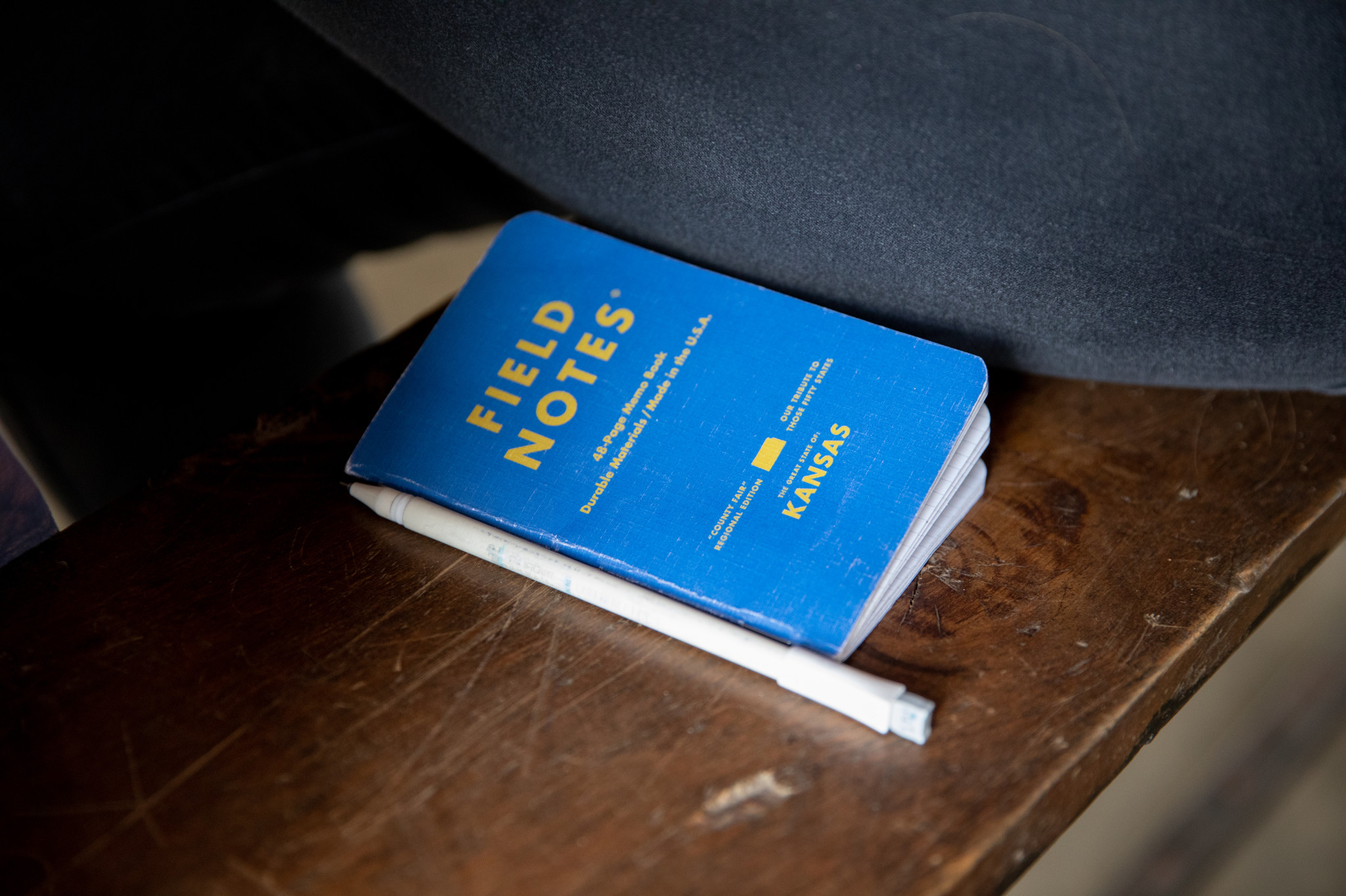 A photo of a field notebook